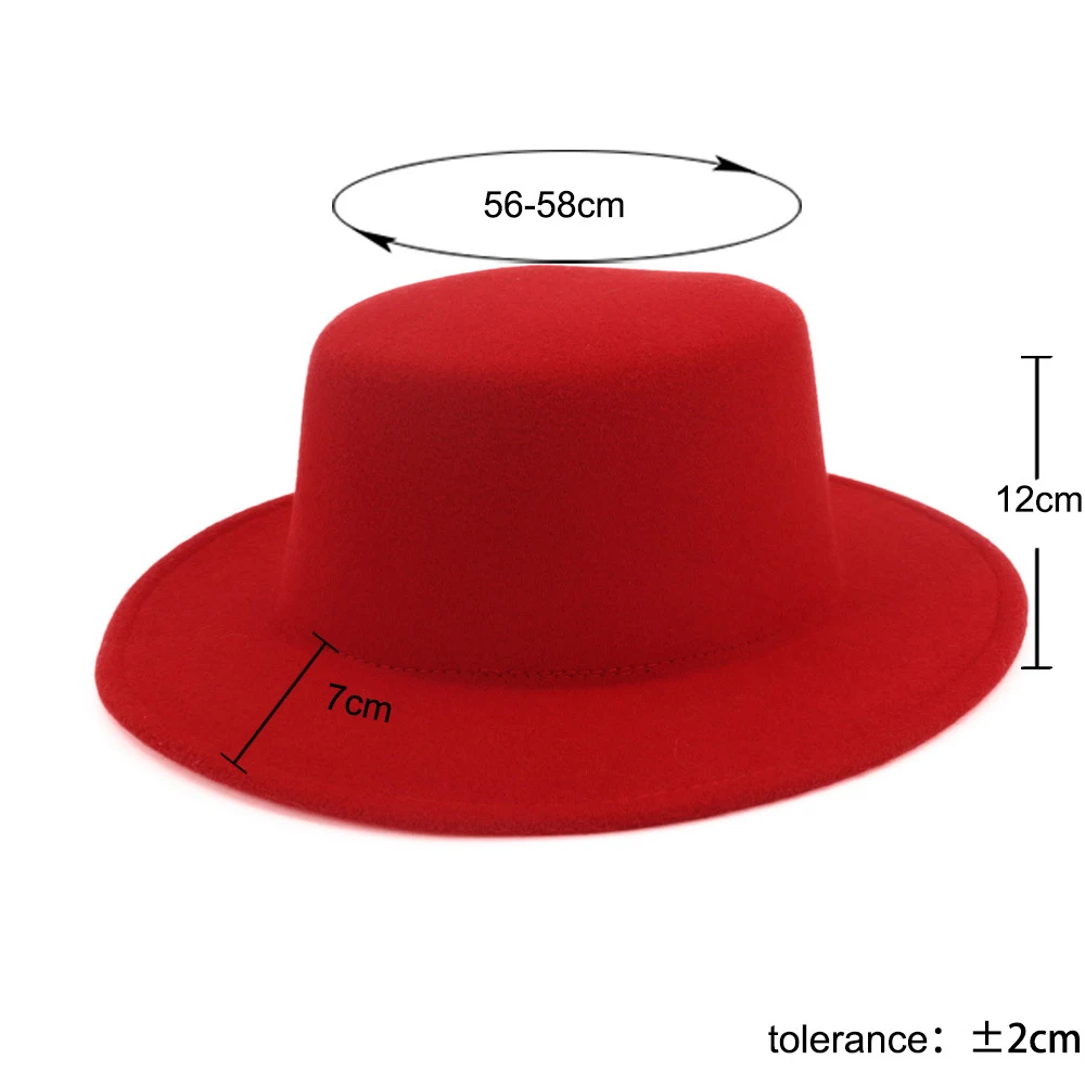 Женская шерстяная шляпа Fedora для элегантных леди вуалет джаз шляпа с широкими полями простая шляпка для церкви шляпа-пирожок размер 56-58 см