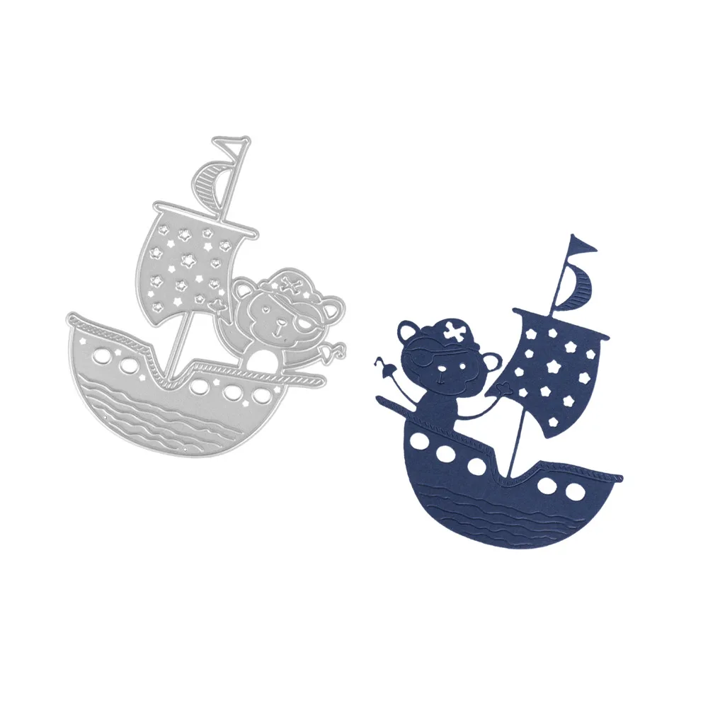 Пиратский корабль металлические формы лодки трафареты для DIY скрапбукинга