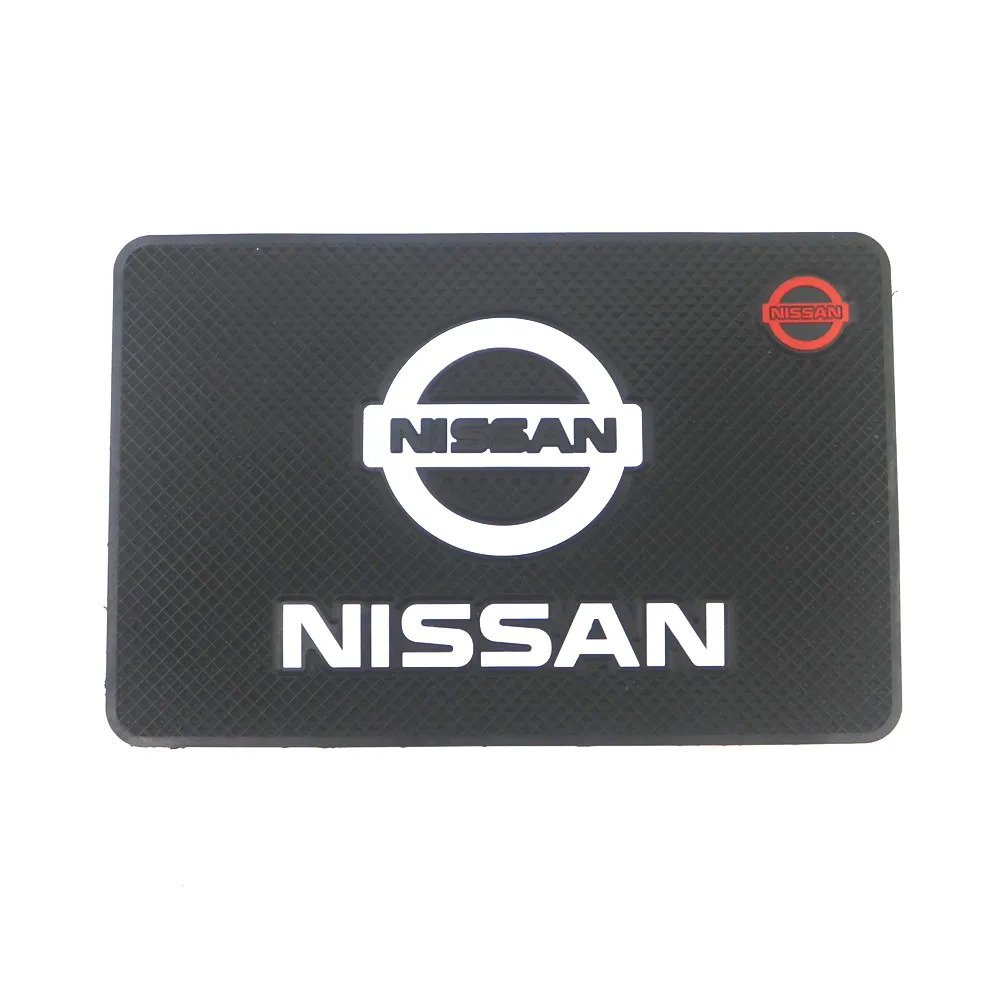 Автомобильный нескользящий коврик с логотипом для телефона Nissan Nismo Tiida Teana Skyline Juke
