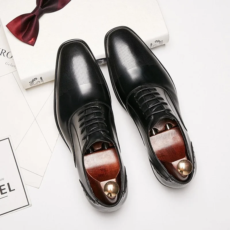 

Новинка 2021, мужские официальные классические туфли в японском стиле, повседневная Кожаная мужская обувь, деловые туфли-оксфорды, Классичес...
