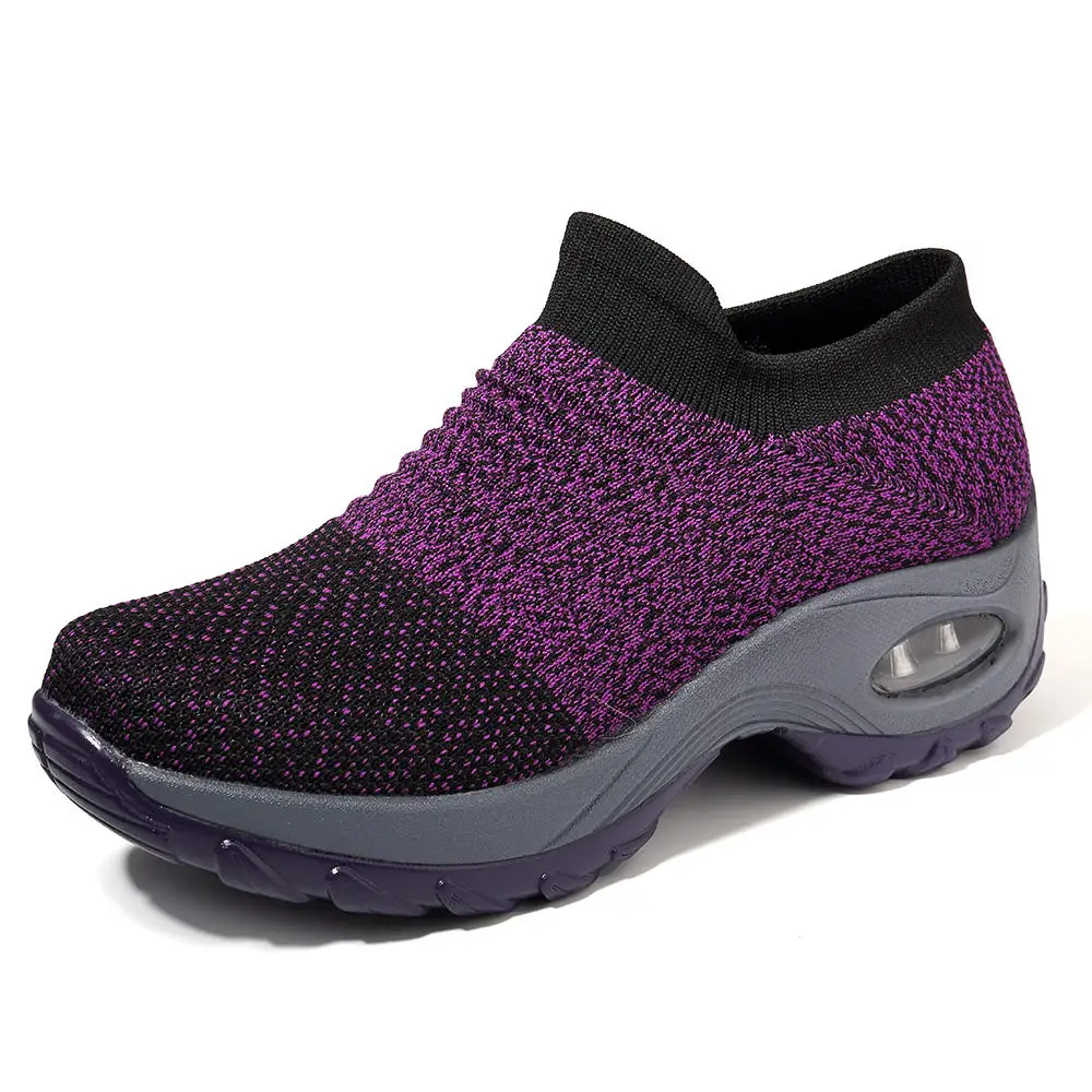 

2020 Women Sneakers Vulcanized Shoes Sock Sneakers Women Summer Slip On Flat Shoes Women Plus Size Loafers Walking Flat