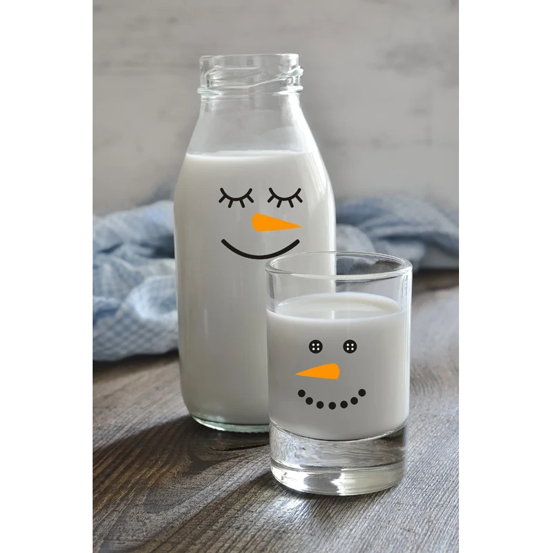 Рождественские наклейки на стену самоклеящиеся креативные снеговики окна ПВХ