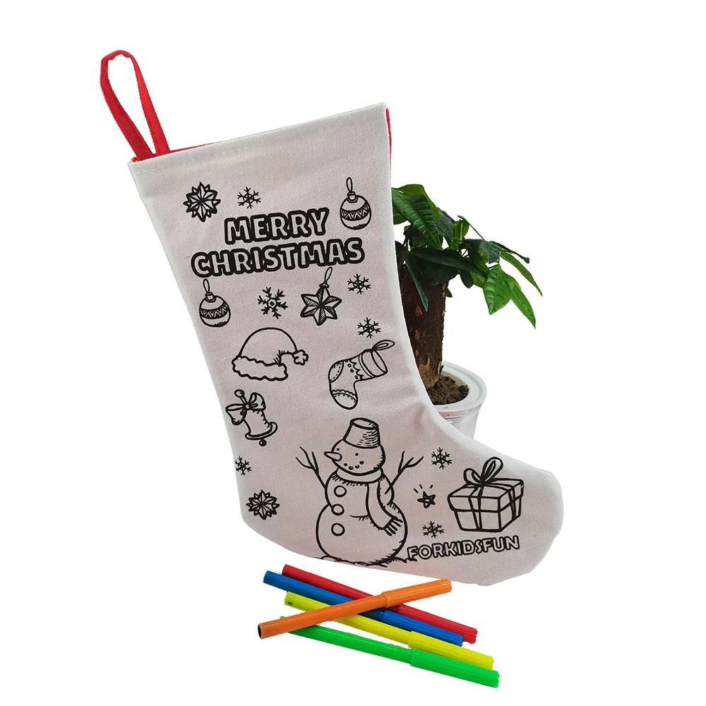 Развивающие игрушки для детей diy рождественские носки ремесло чулки с 5