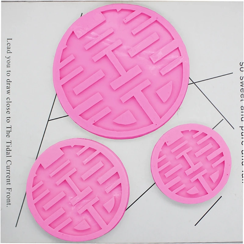 3 Размеры китайский Двойное Счастье силиконовые формы свадебные эпоксидной