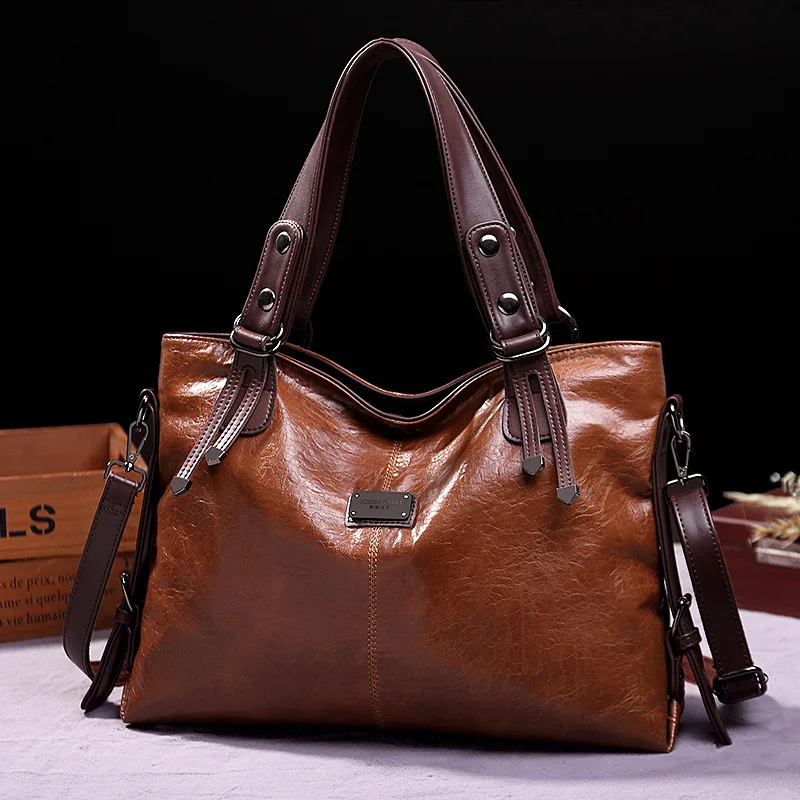 

JJDXBPPDD Handbag women 2021new bag leather women bag shoulder bag large capacity high quality portable tote bag