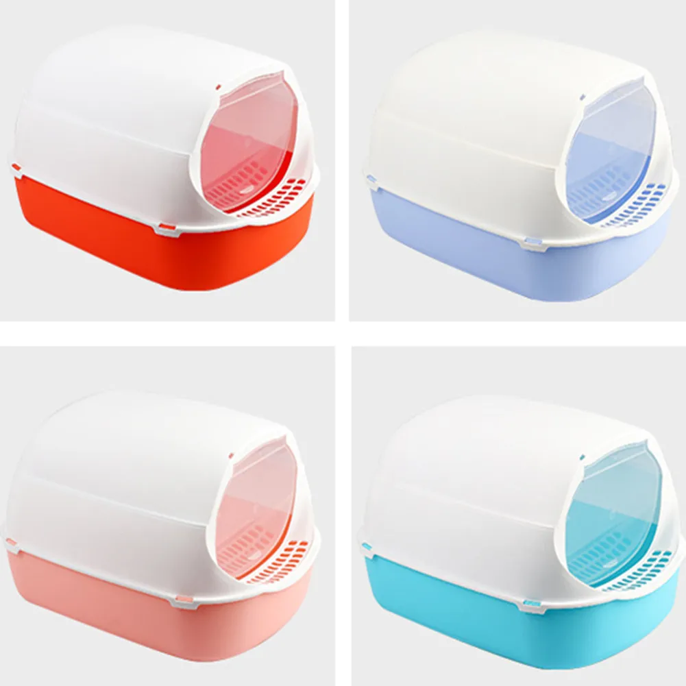 Пластиковый контейнер для кошачьего туалета полностью закрытый дезодорант с