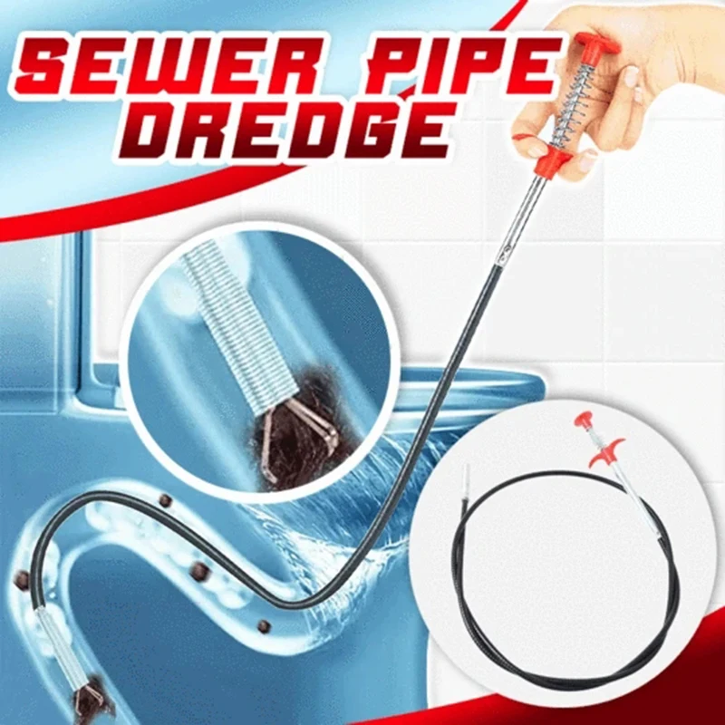

Sewer Pipe Dredging Extractor Flexible Grabber Claw Reacher Tool Drain Clog Remover Cleaning Tool for Sewer Sink Toilet GRSA889