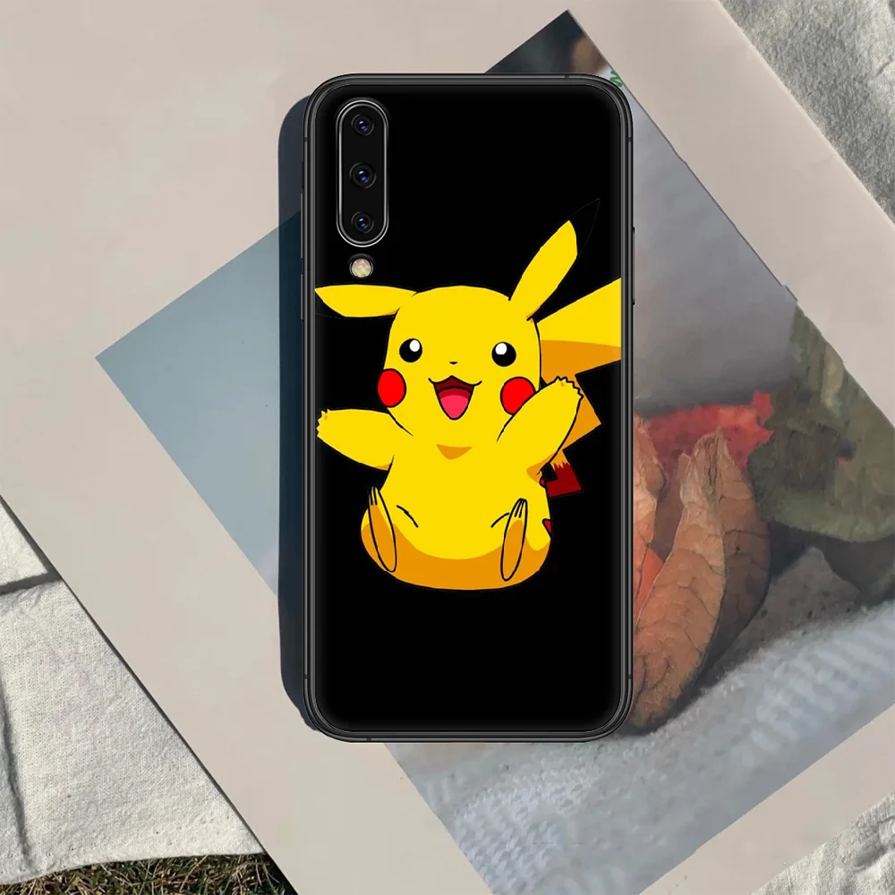 

Pika-chu cute cartoons Phone Case Cover For Samsung Galaxy A10 A11 A20 E A21 A30 A40 A41 A50 A51 A70 A71 A81 S 4G 5G black Coque