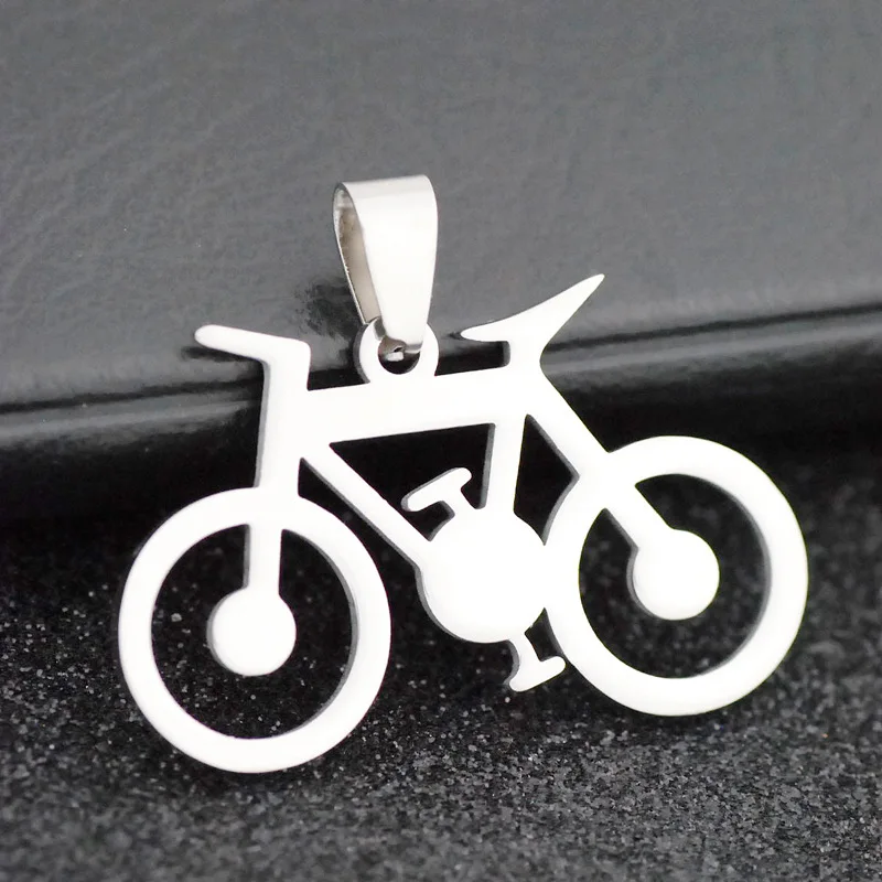 

rings for men Stainless steel Bicycle Pendant Necklace Titanium Steel Necklace Jewelry Anniversary Gift 2021 Unisex