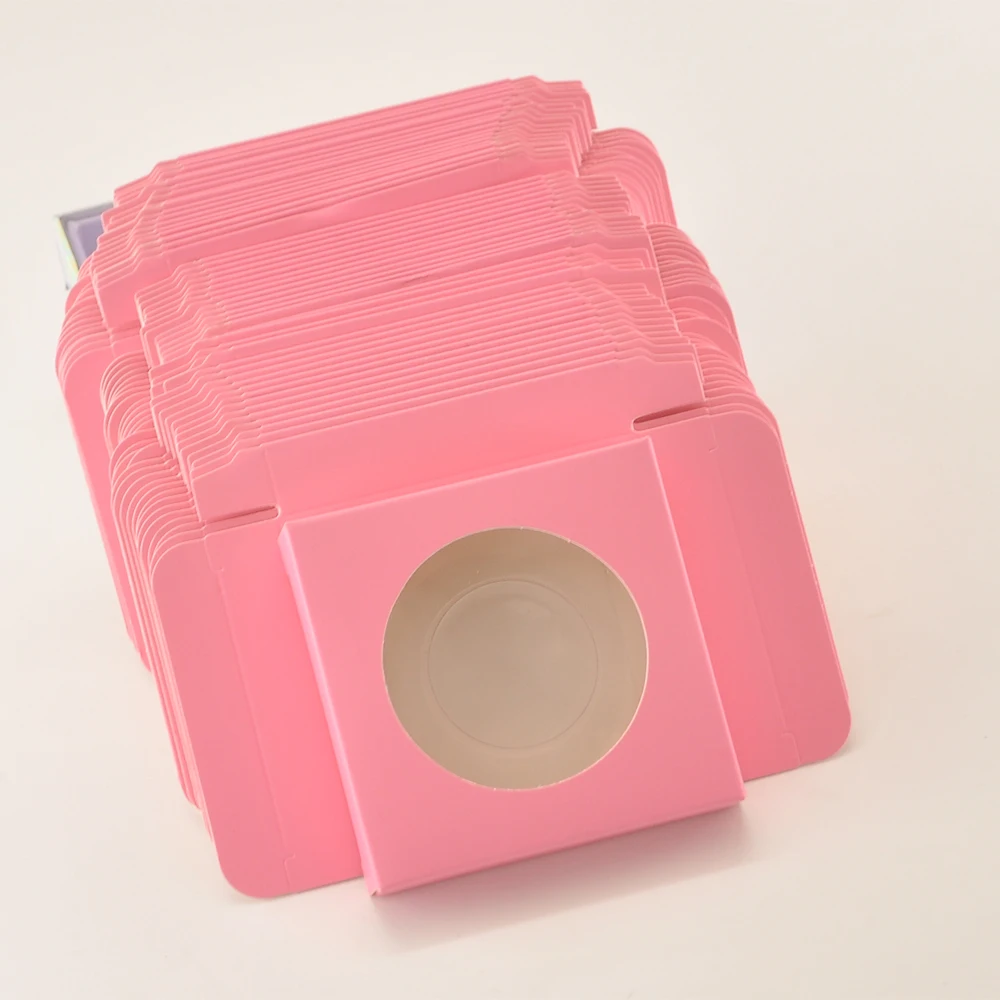 

Wholesale eyelash packaging box lash boxes package custom square round cardboard lavender mink lashes makeup case bulk vendors