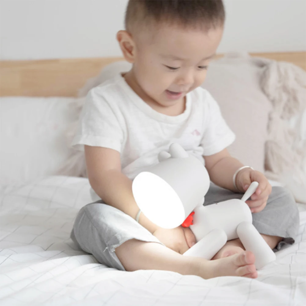 Flexible Dog Desk Lamp Led USB Rechargeable Dimmable Night Light Puppy Cartoon Table Children Kids Gift Home Decor |