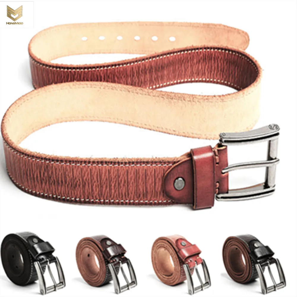 

Men Top Layer Leather Casual High Quality Belt For Men Original Cowhide Vintage Design Pin Buckle Genuine Belts