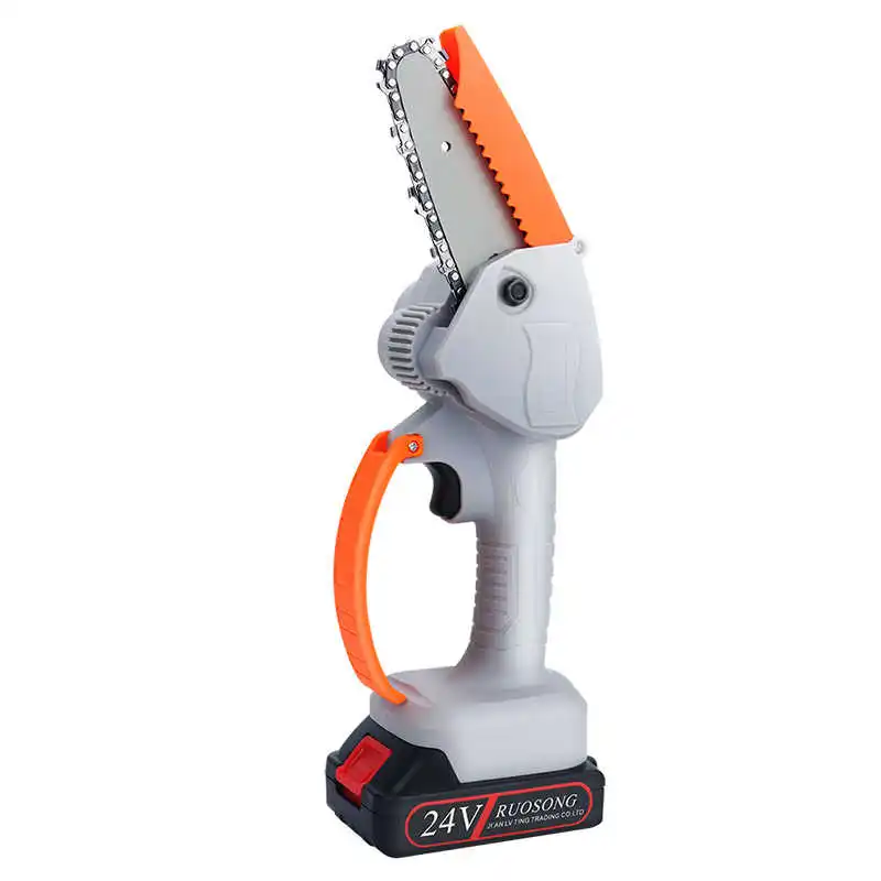 

4 дюйма мини беспроводная Электрическая цепная пила 24V литиевая Батарея Зарядное устройство Портативный Перезаряжаемые сад регистрации пи...