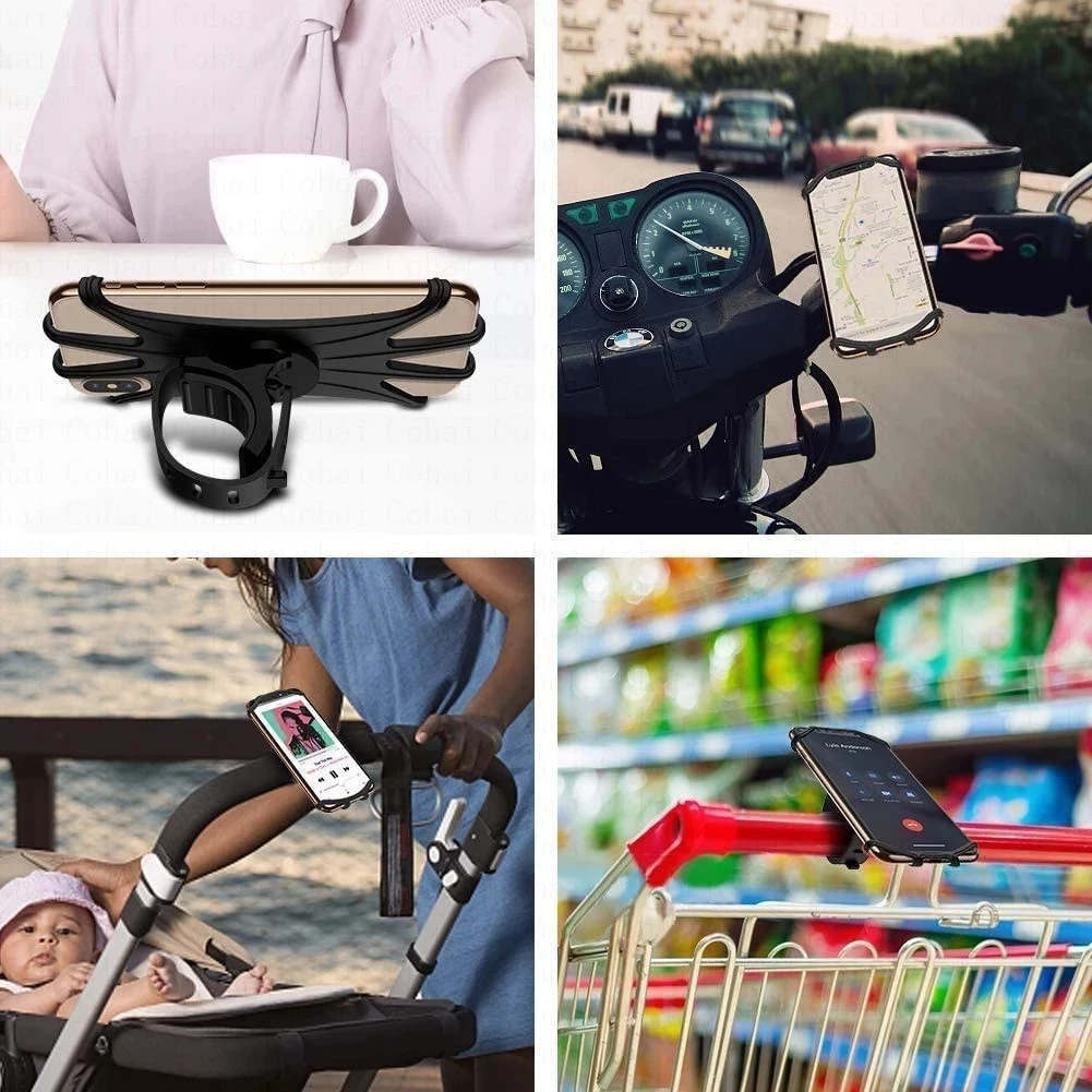 universal bicycle phone holder for iphone samsung motorcycle mobile cellphone holder bike handlebar clip stand gps mount bracket free global shipping