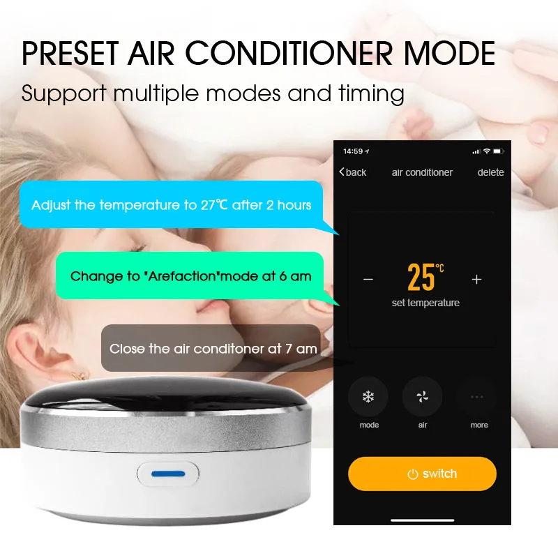 Tuya App Универсальный ИК умный пульт дистанционного управления ler WiFi + инфракрасный
