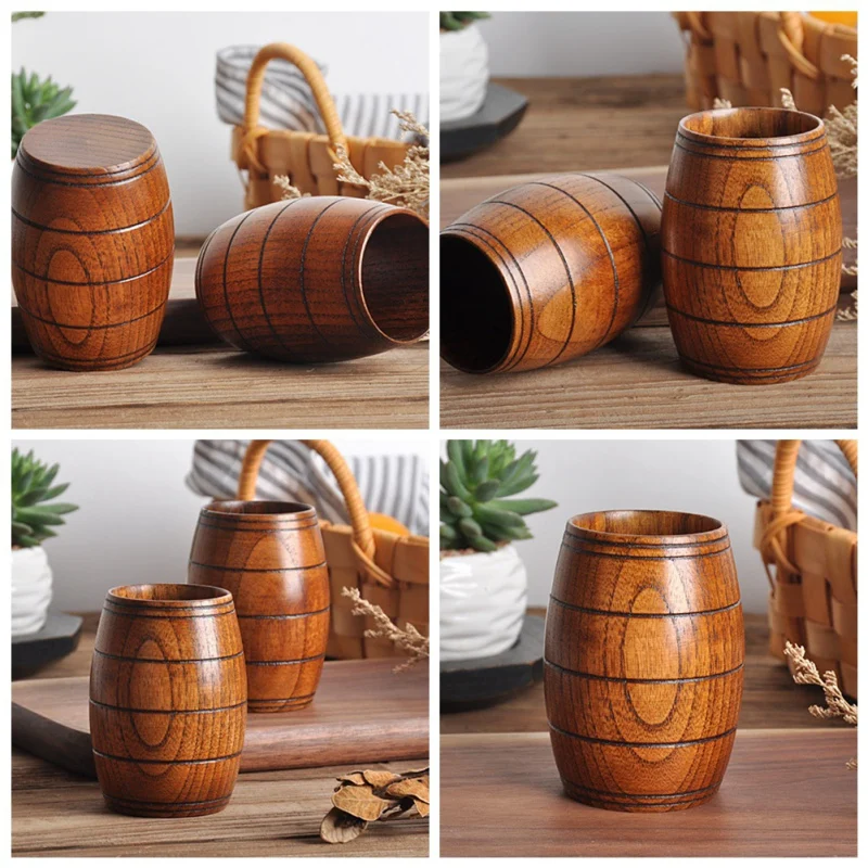 

big promotion big promotion new product Household garden kitchen supplies Wooden Cup Beer Barrel Shape a variety of scenarios