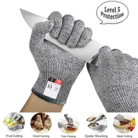 level 5 cut proof stab resistant wire metal glove kitchen butcher cuts gloves for oyster shucking fish gardening safety gloves