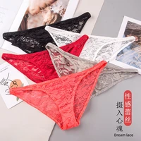 size women full lace sexy panties s l 7 colors high crotch sheer bow floral soft briefs underwear culotte femme 1pc