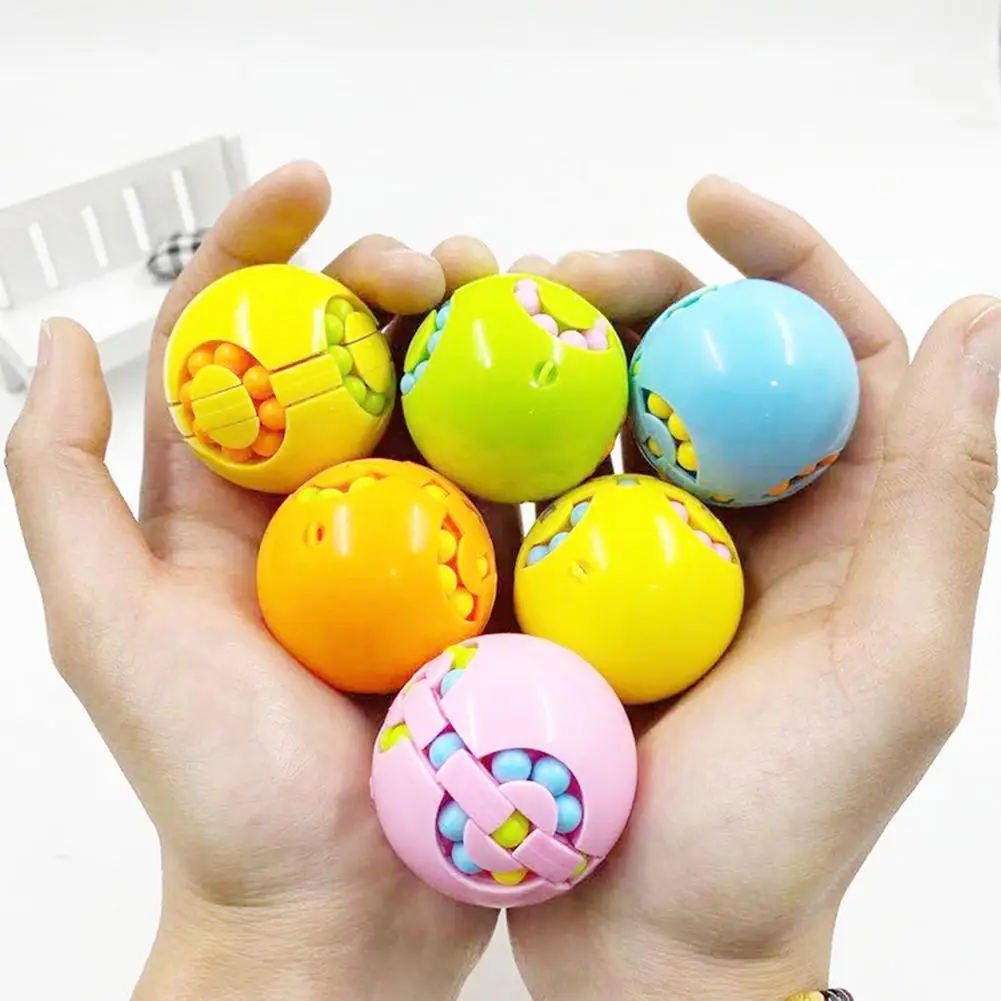Pelota para cubos m&aacute;gicos de descompresi&oacute;n, puzle sensorial, juego de inteligencia, juguetes antiestr&eacute;s, Bola de ventilaci&oacute;n, novedad-1