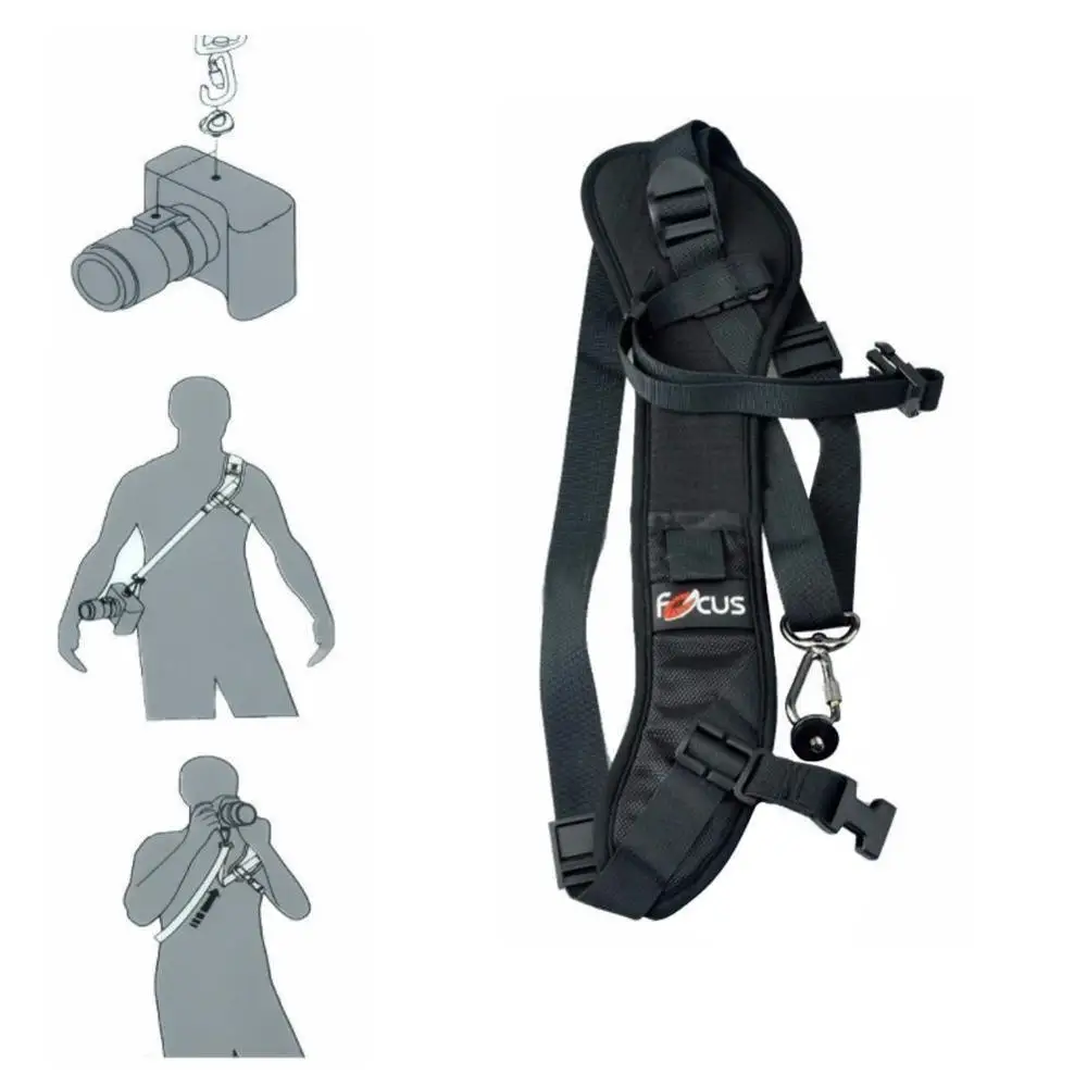 

High Quality Focus F-1 Quick Carry Speed Sling soft Sling Belt Shoulder DSLR For Camera Black Strap Neck