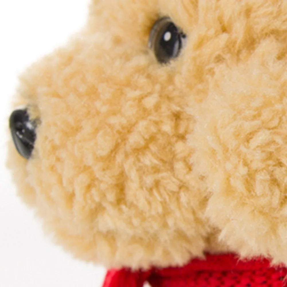 

Cute Standing Poodle Dog Wear Scarf Soft Plush Stuffed Doll Kids Toy Home Decor