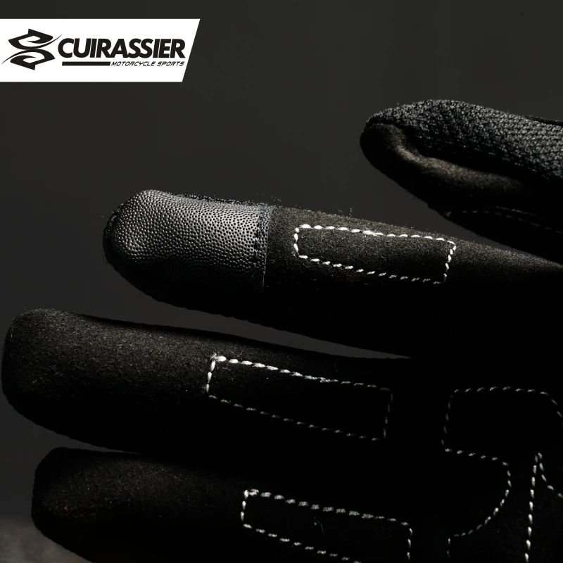 Cuirassier Touchscreen Night Reflective Motorcycle Full Finger Gloves Protective Racing Biker Riding Motorbike Moto Motocross | Автомобили