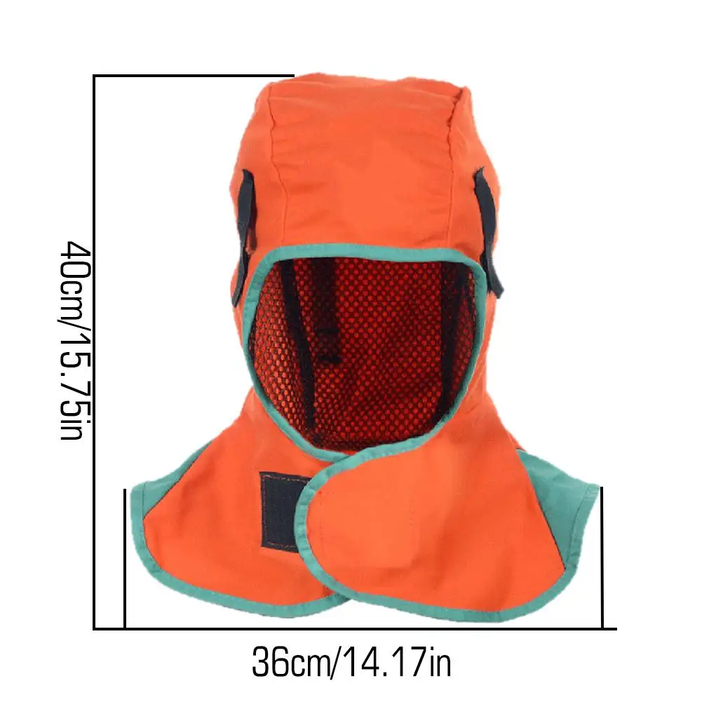 Дышащий сварочный головной убор моющийся защитный капюшон огнезащитный шлем для