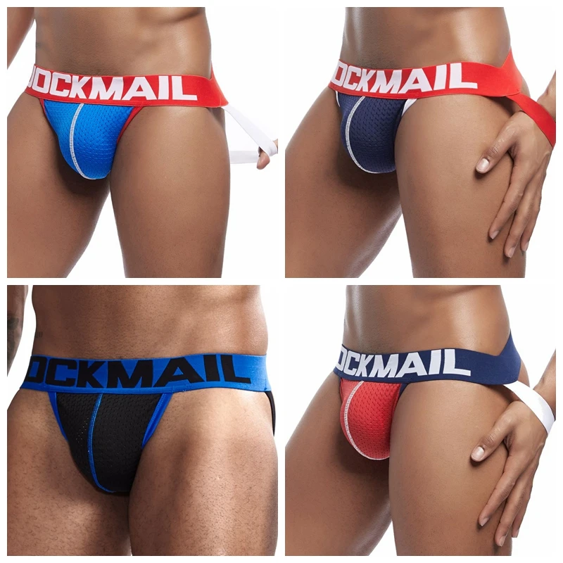 4 шт./лот атлетические подставки мужские джоки стринги Нижнее белье пикантные