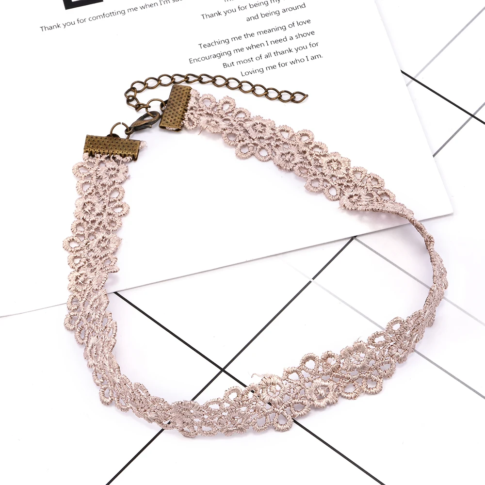 Women Crystal Tassel Multilayer Black Choker Necklace Lace Flower Pendant Jewelry | Украшения и аксессуары