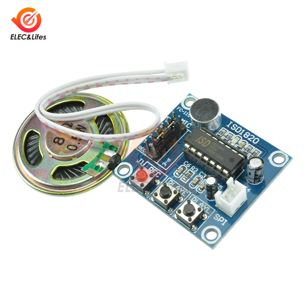 Голосовой модуль ISD1820 записывающий голосовая плата телефонного модуля с