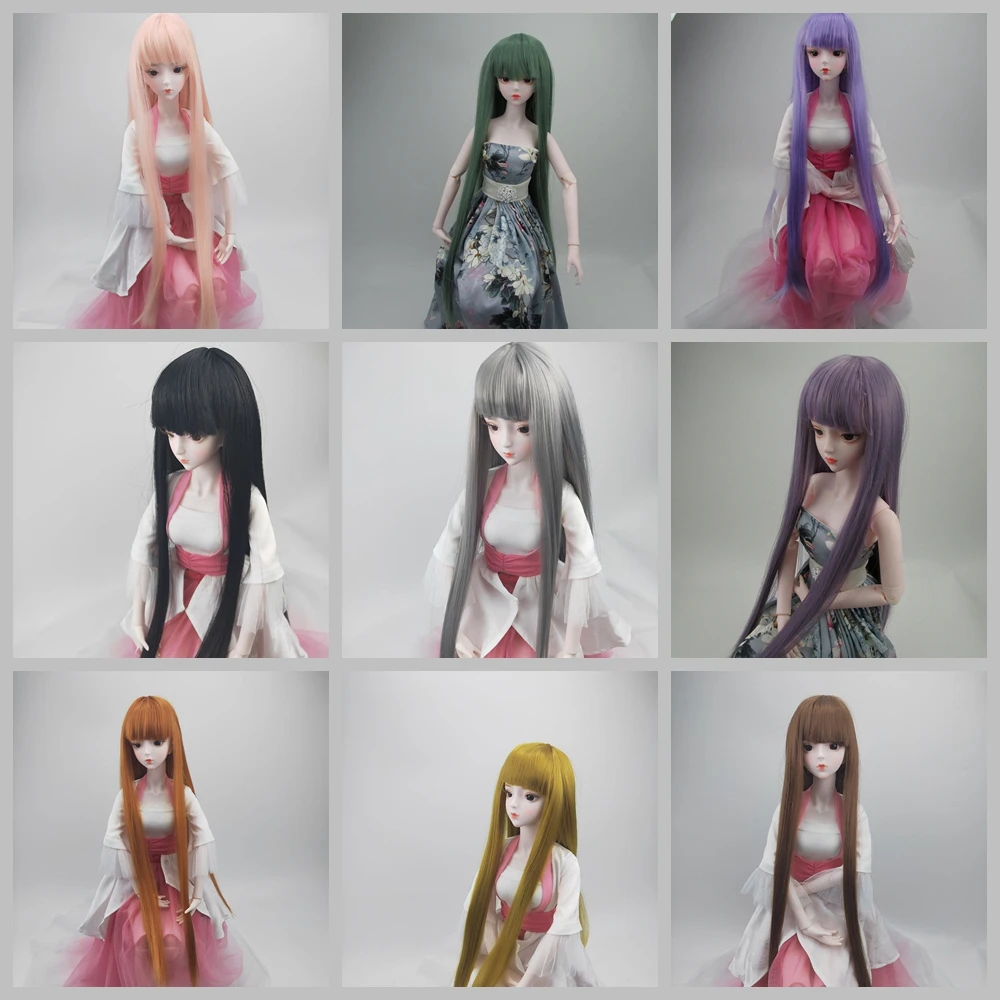 BJD волосы высокой температуры волокна классический цвет кукла парик 1/3 Bjd длинные