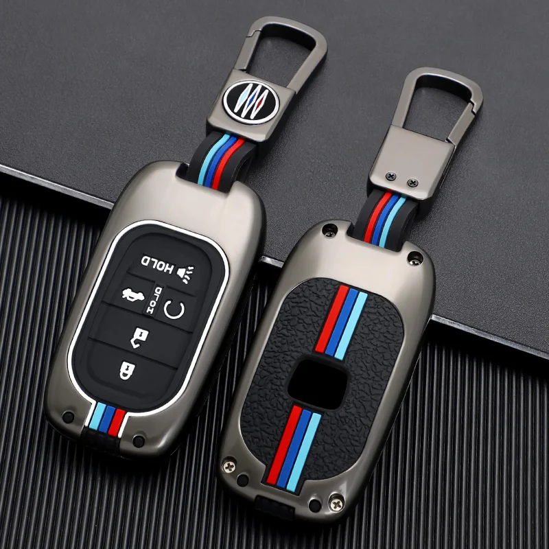 

The New Zinc Alloy+Silicone Car Key Case Is Suitable For Honda Civic Accord Vezel 2022 Accessories