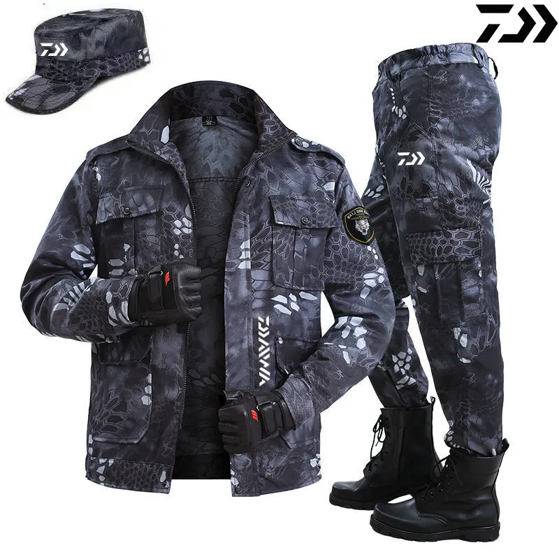

Daiwa Suit For Fishing Clothing Tactical Camouflage Fishing Clothes Windproof Durable Thermal Outdoor Clothes Fishing Wear 5XL