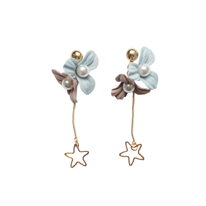 

2021 New Sweet Candy Geometric Simulated Pearl Acrylic Heart Round Drop Earrings For Women Girl Summer Jewelry Accessories