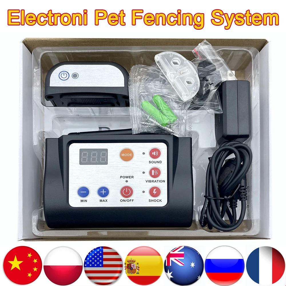

300m Intellingent 2-in-1 Dog Training & Outdoor Wireless Electric Fence Stystem Waterproof Reflective Pet supplies for All Dogs