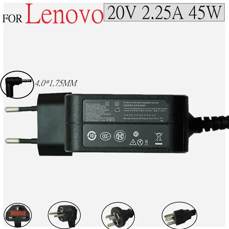 

20V 2.25A 4.0*1.7 45w adapter notebook Charger For Lenovo yoga 310 510 520 miix Air 12 13 Ideapad 100 320 N42 N22 B50 ADL45WCC