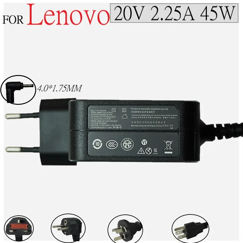 Для Lenovo/IBM 20V 2.25A45W ldeapad 100 100s yoga310 yoga510 EU вилка для ноутбука адаптер переменного тока