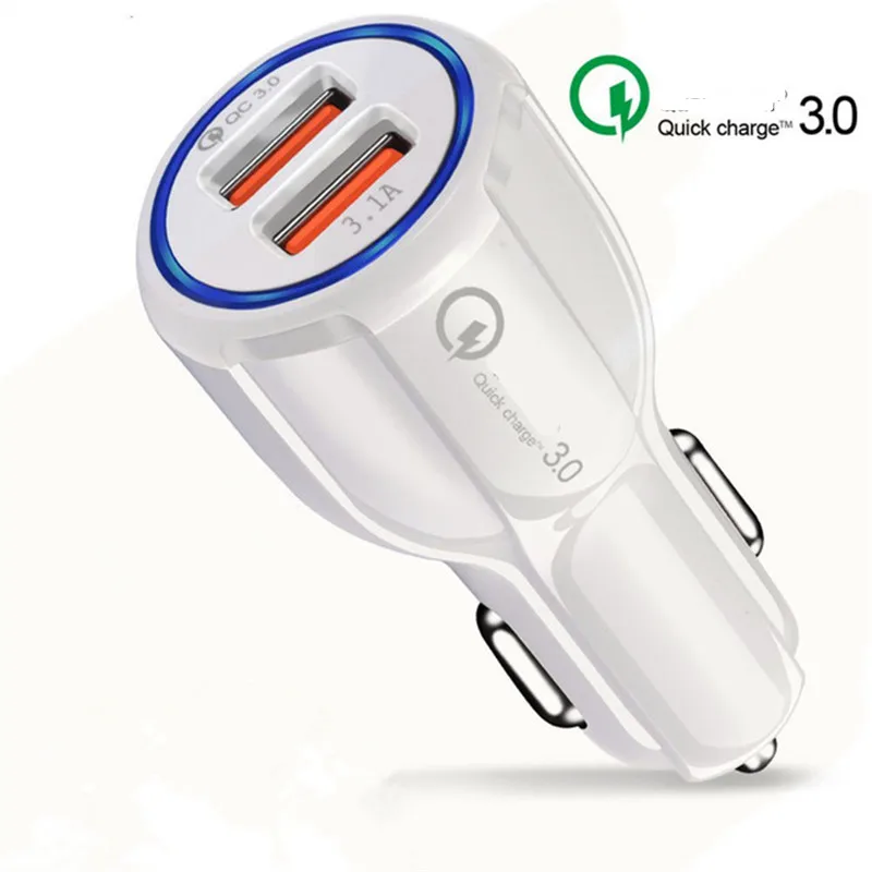 Зарядное устройство для iphone с Micro USB Type C автомобильное зарядное быстрая зарядка 3 0