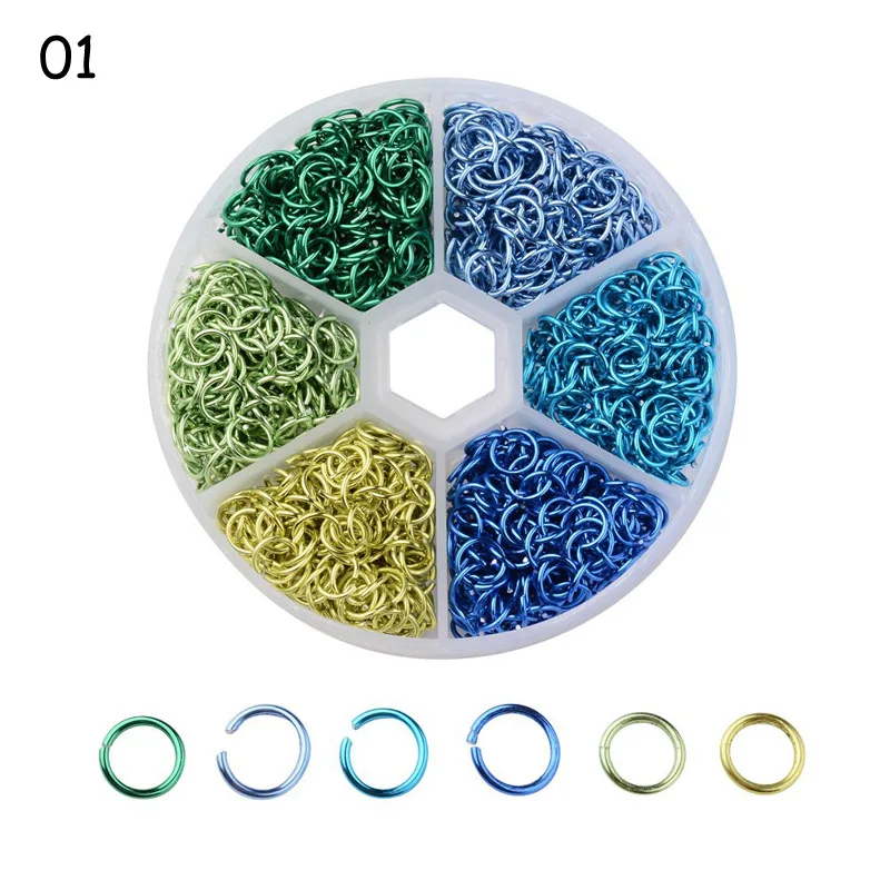 1 коробка соединительное кольцо из алюминия 1080 шт. диаметр 6 мм|Принадлежности для