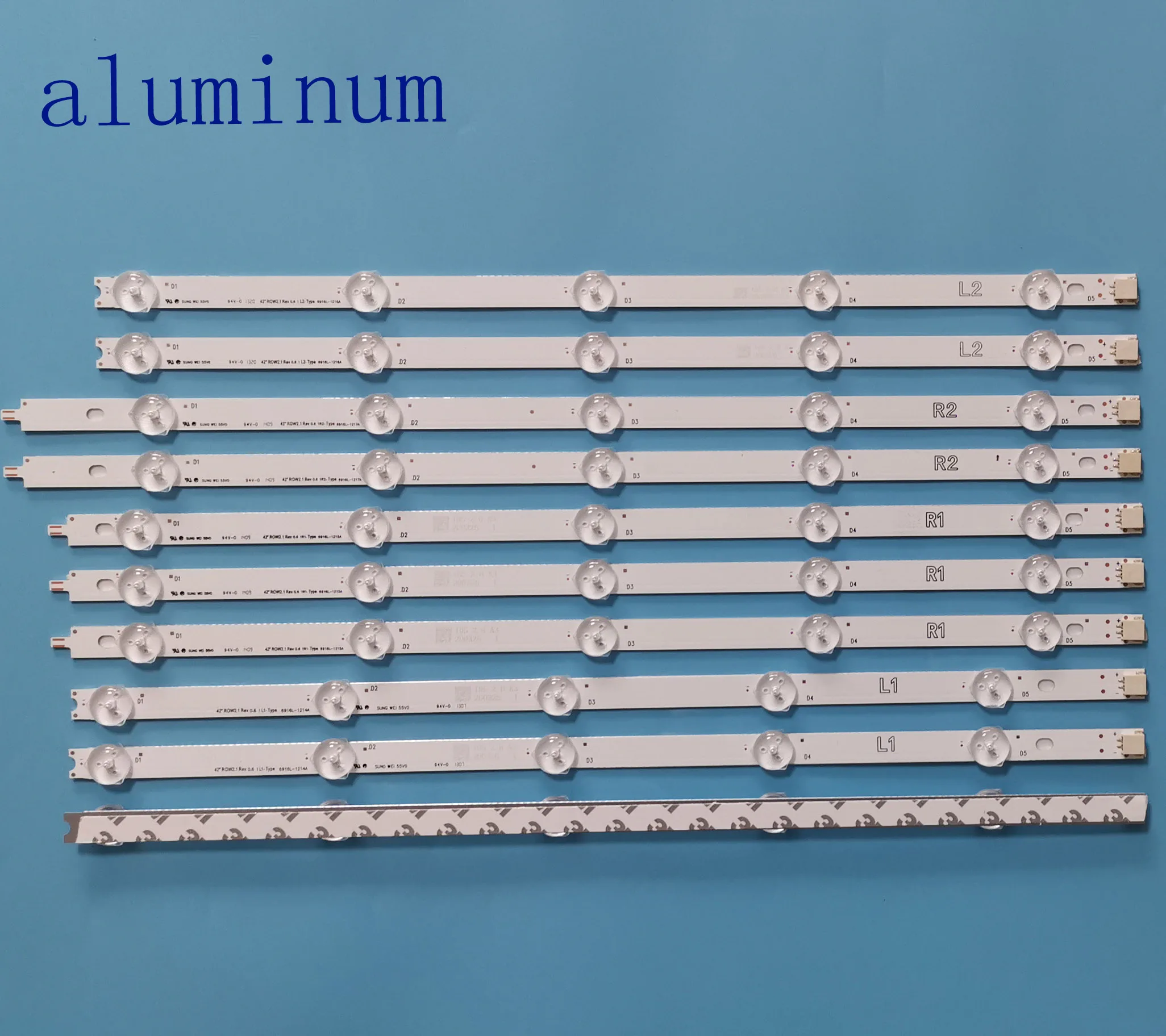 10 шт./компл. алюминий Новый Светодиодные ленты LC420DUE 42LN5400 LG 42 &quotROW2.1 L1 R1 L2 R2 6916L 1385A