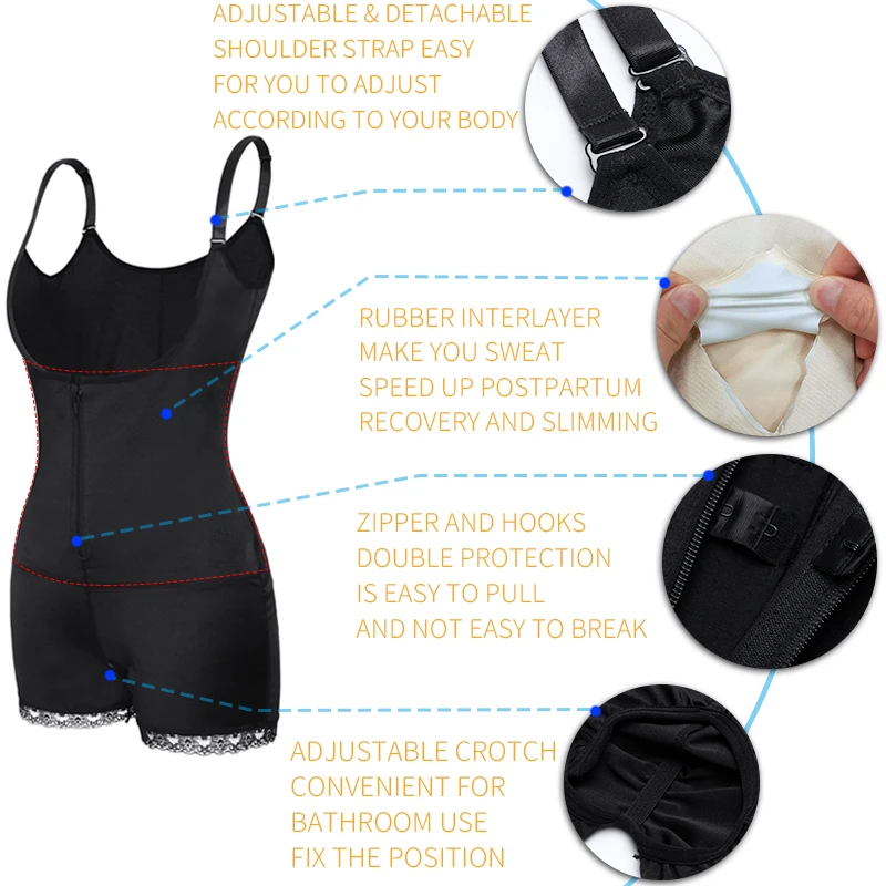 Полноразмерное боди Корректирующее белье утягивающее тренажер для талии