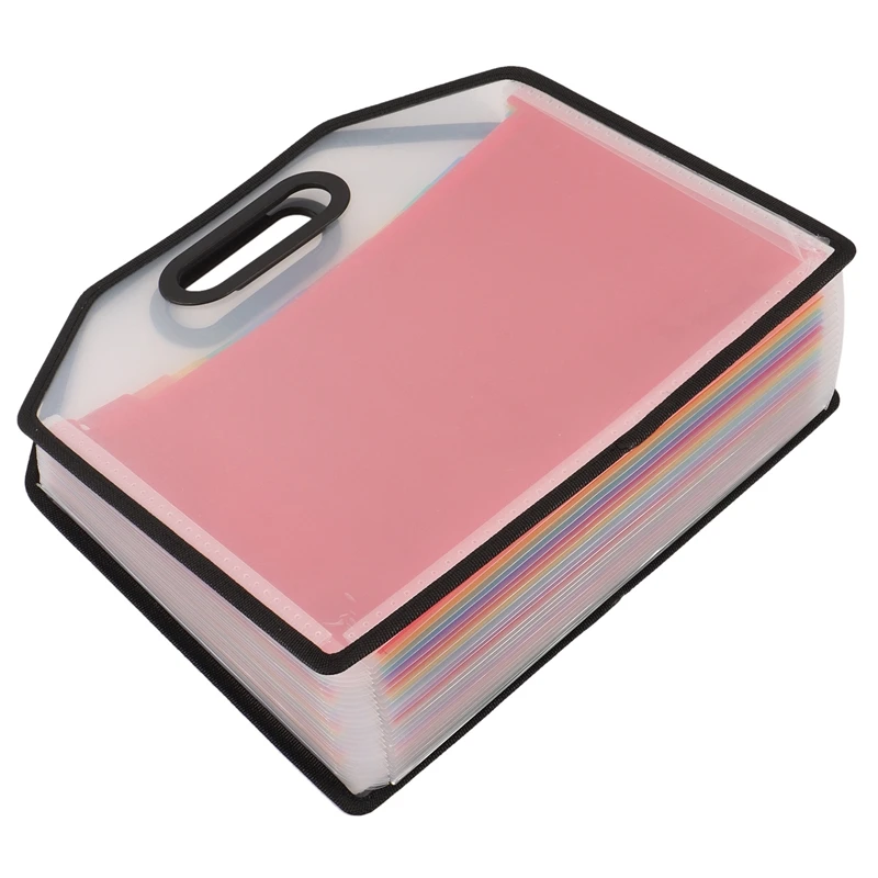 

Expanding File Folder Document Organizer with Handle,Portable A4 Letter Size File Folders for Business,School A
