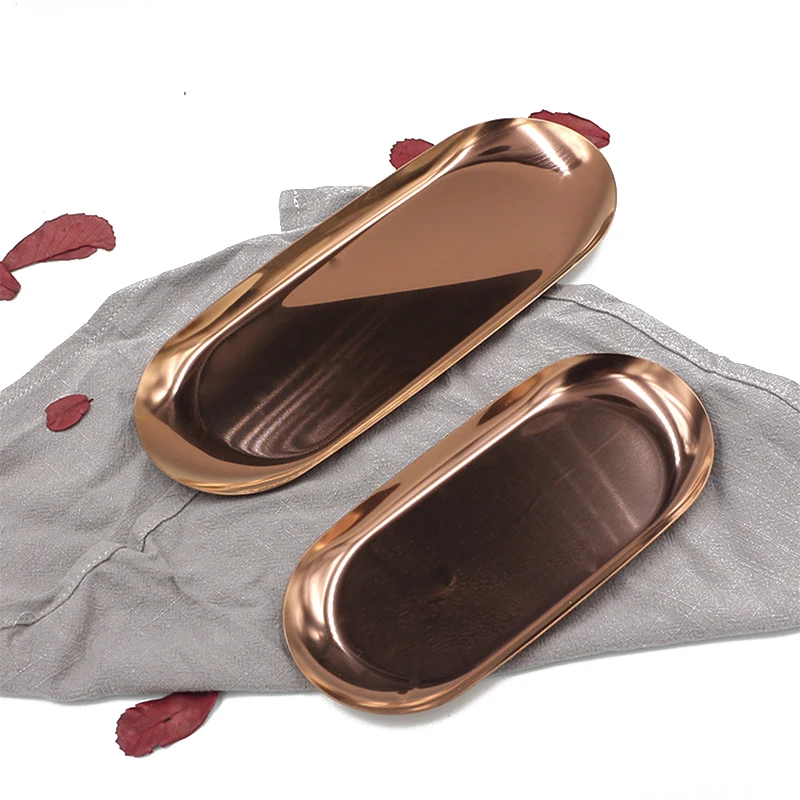 

Metal Tray Color Metal Storage Tray Living Room Table Decoration Fruit Tray Small Objects Jewelry Display Tray Home Storage