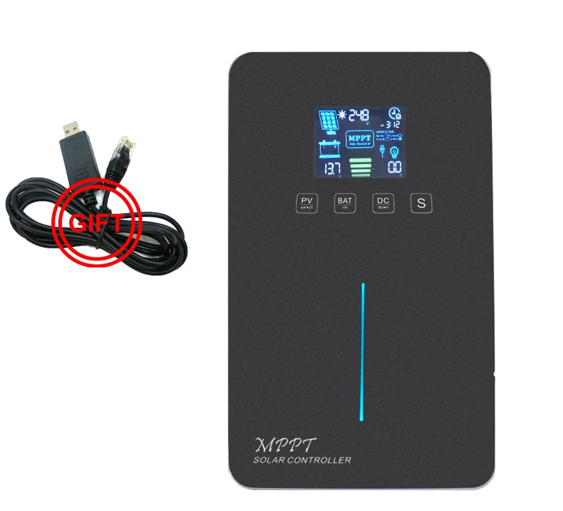 RUNNER-50A-TSR-YS485 Слежением за максимальной точкой мощности, 50A 60A за максимальной точкой мощности, Солнечный Контроллер заряда 12 V/24 V/36/48 V Авто ЖК-дисплей Дисплей с Макс 150V Панели солнечные Вход, и он имеет высокую эффективность зарядки - Цвет: RUNNER-50A-TSR-YS485