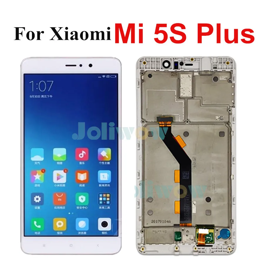 ЖК дисплей 5 7 дюйма для Xiaomi 5S Plus Mi сенсорная панель дигитайзер в сборе + рамка mi5s plus