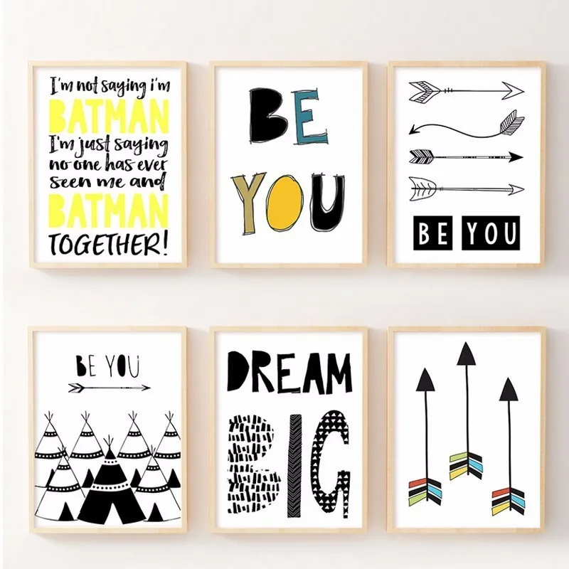 Мультяшная Настенная картина с английскими стрелками дом мечты декоративная