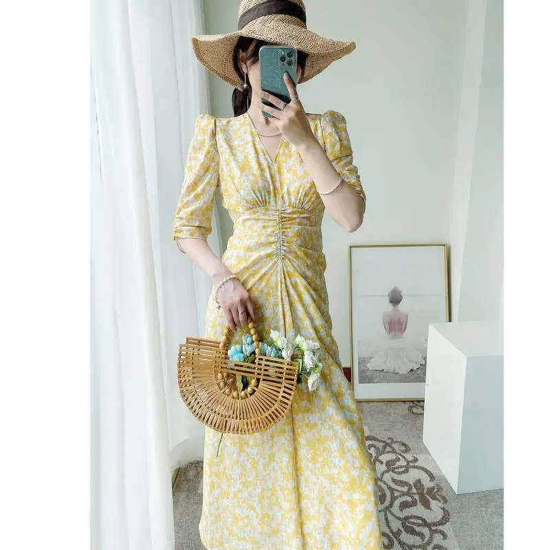 Модные женские длинные платья для женщин Новое поступление корейские