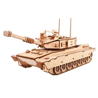 3d diy wooden puzzle toy military series tank weapon model set creative assembled education toys gifts for children teens adult