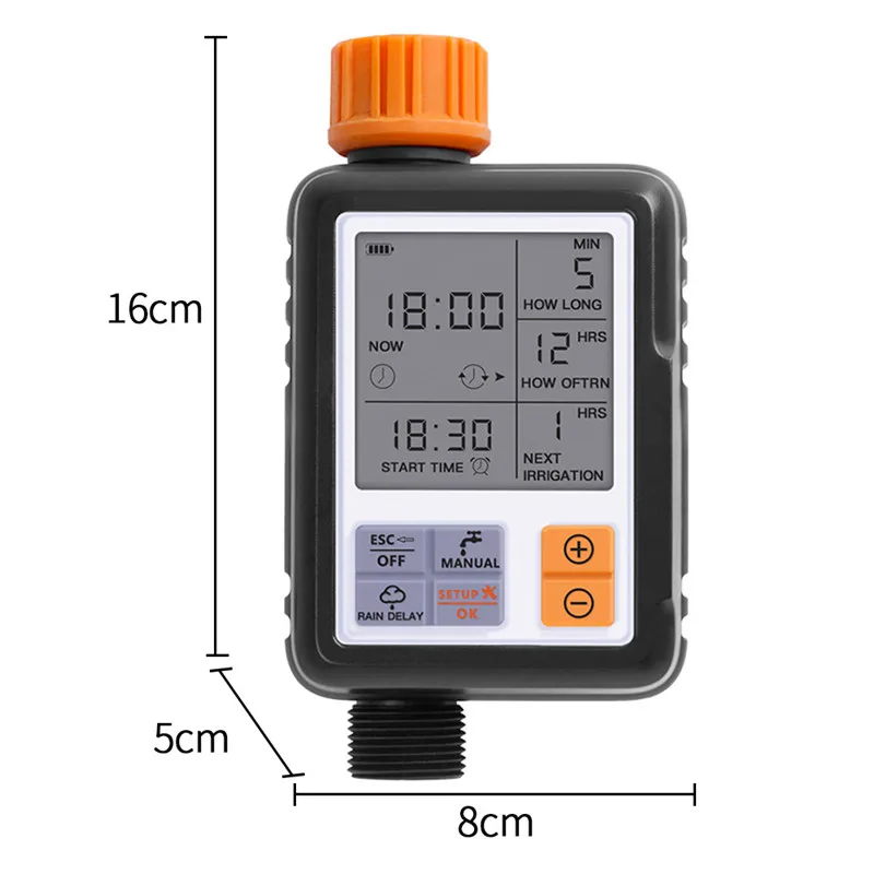 

DWZ Garden Watering Timer Irrigation Controller Programmable Automatic Electronic Watering Timer Lcd Screen Irrigation Timer