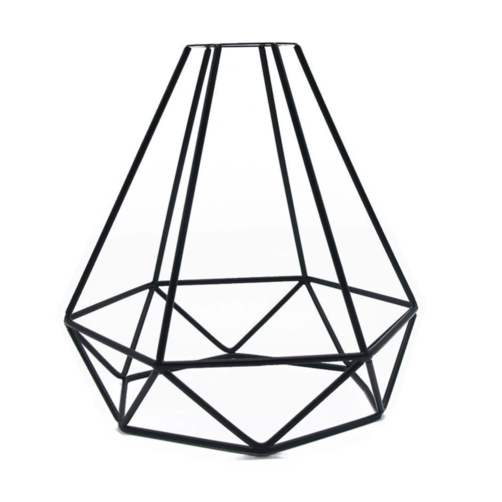 

DIY Decorative Cage Shape Ceiling Indoor Lampshade Accessories Retro Pendant Light Cover Vintage Iron Hanging Shop Home